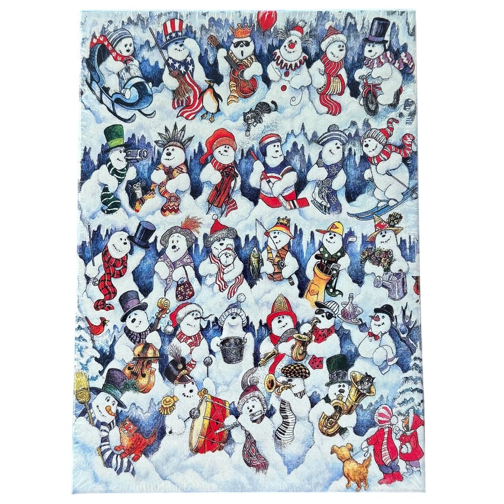 Springbok Snowfolks Jigsaw Puzzle Bill Bell Art 60 Piece 2008 Vintage New